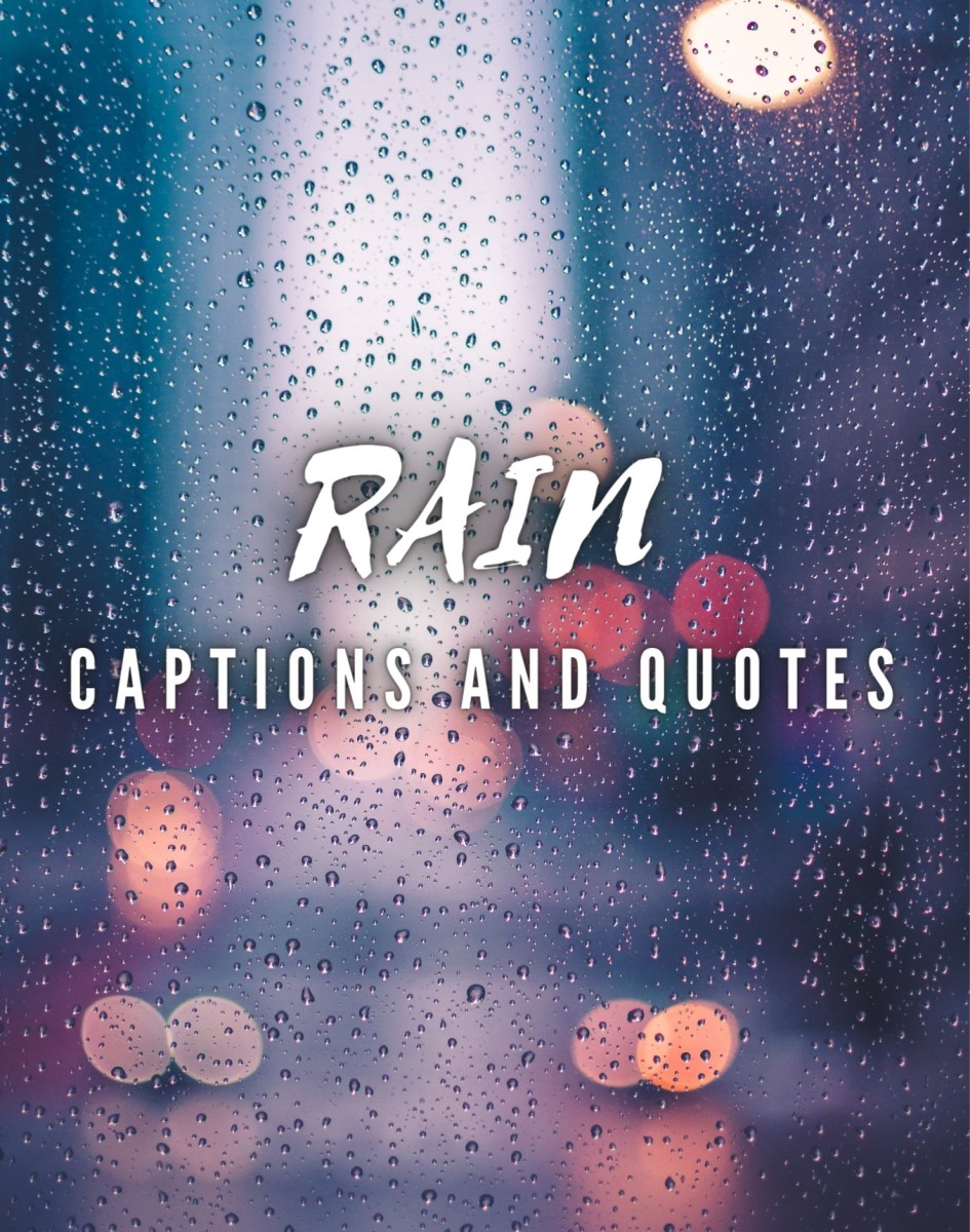 Beautiful Rain Drops With Quotes Wallpapers