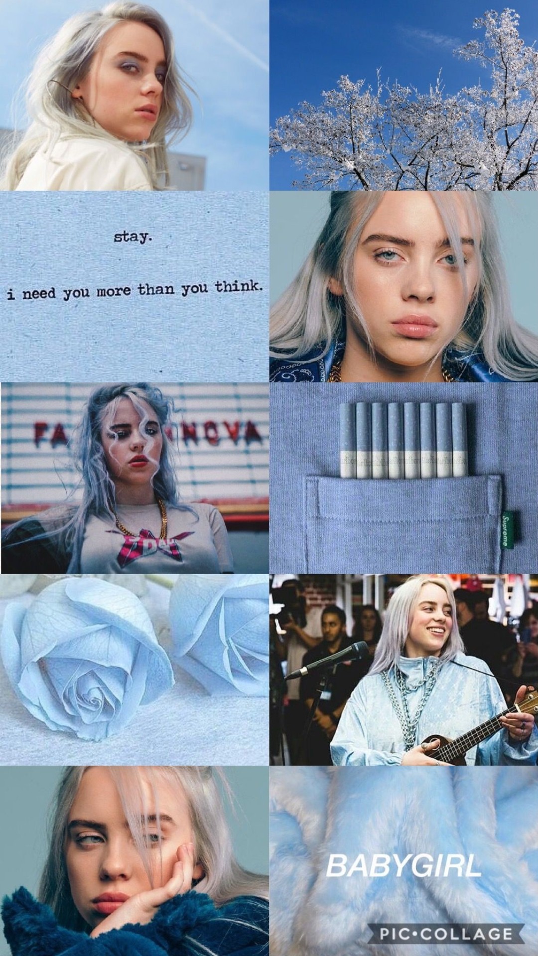 Billie Eilish Collage Wallpapers