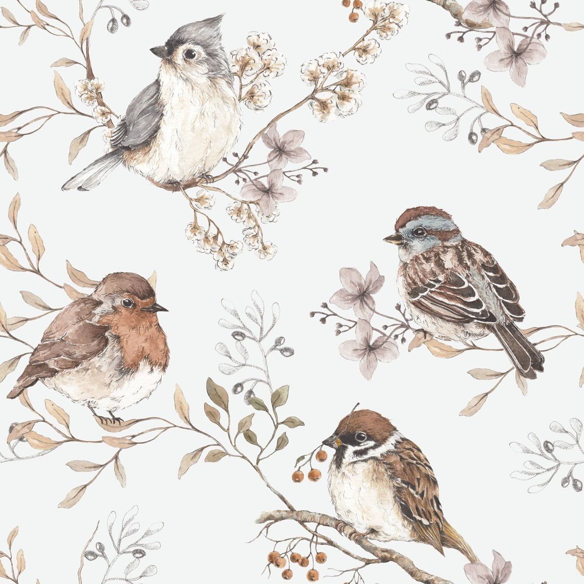 Bird Pattern Wallpapers