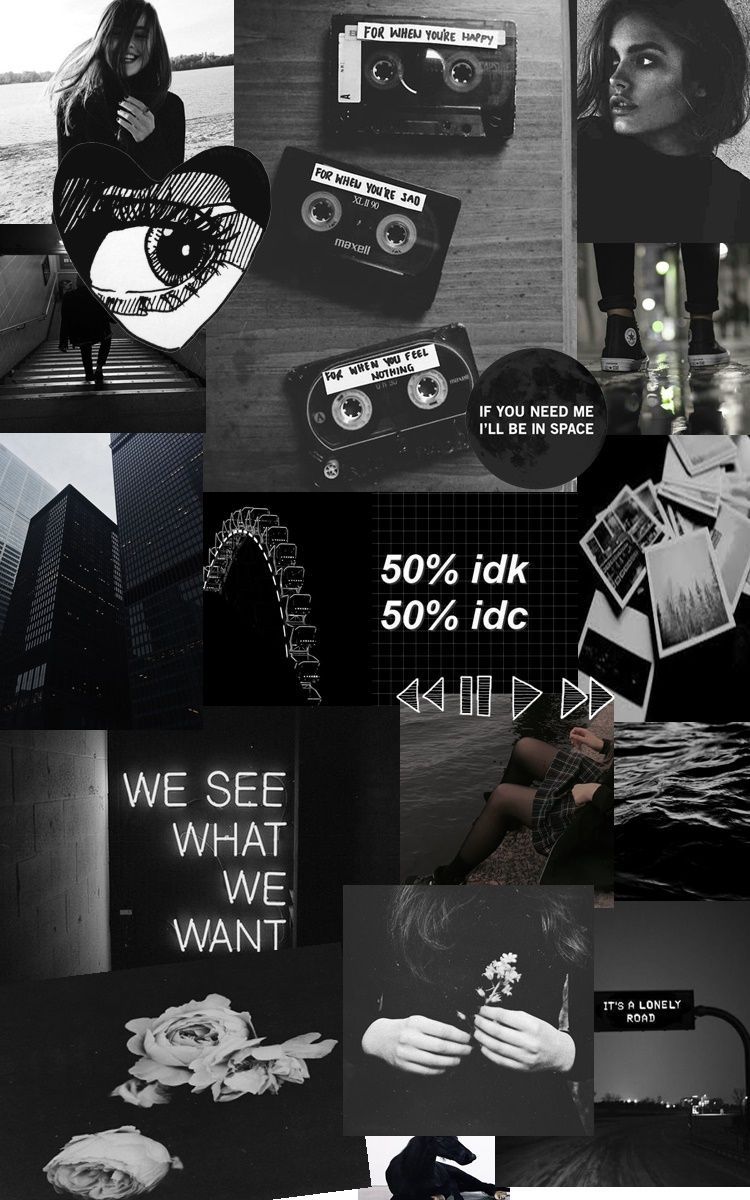 Black Aesthetic Collage Wallpapers