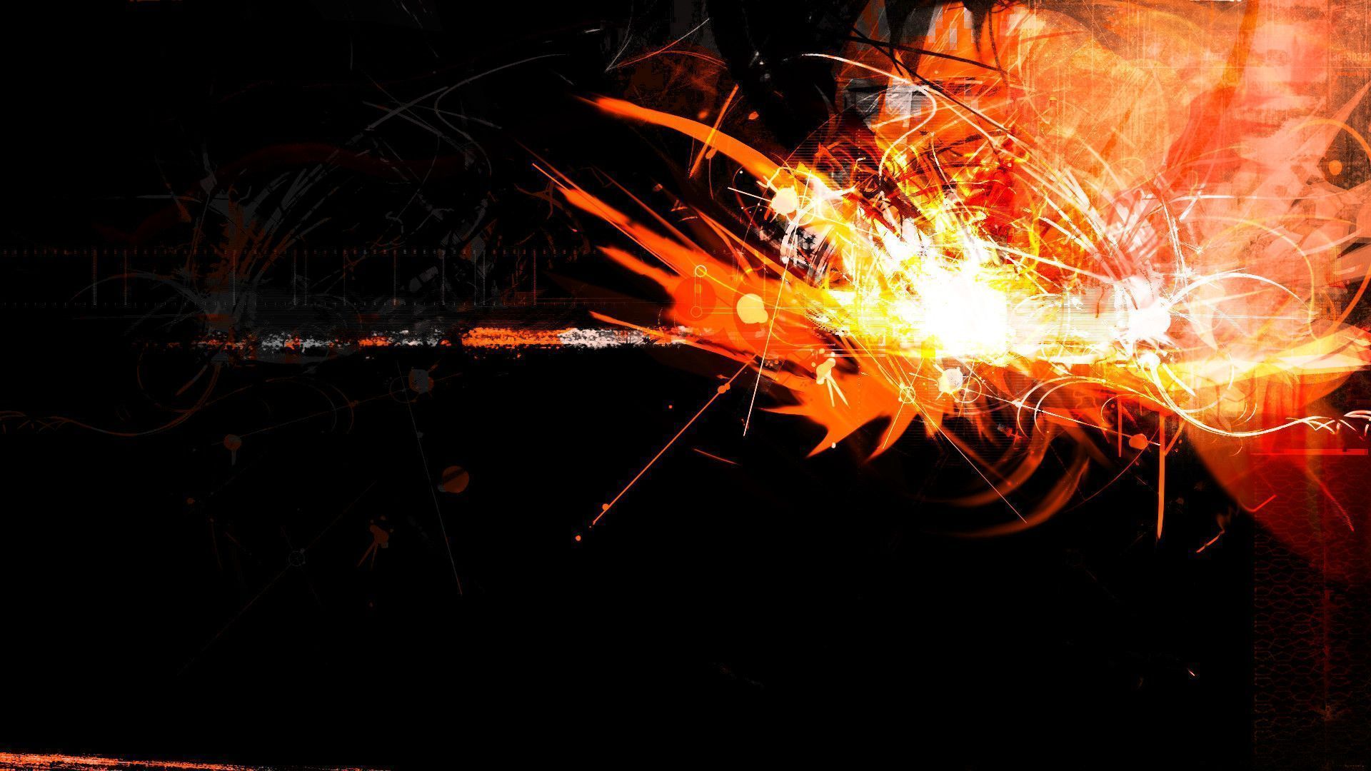 Black And Orange Abstract Wallpapers