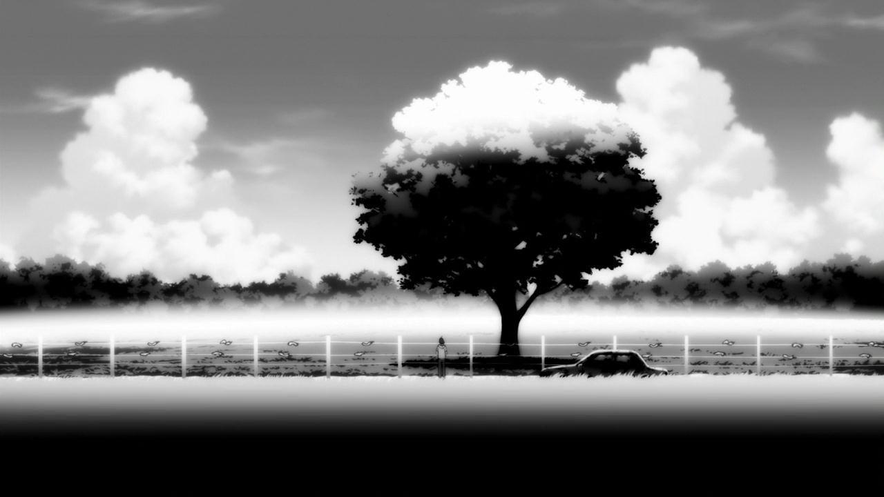 Black And White Anime Scenery Wallpapers