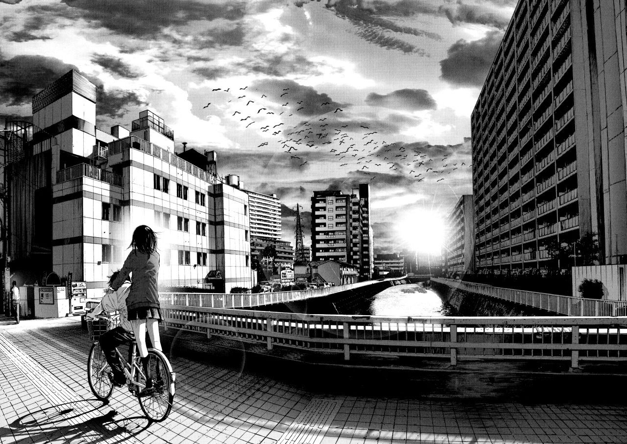 Black And White Anime Scenery Wallpapers