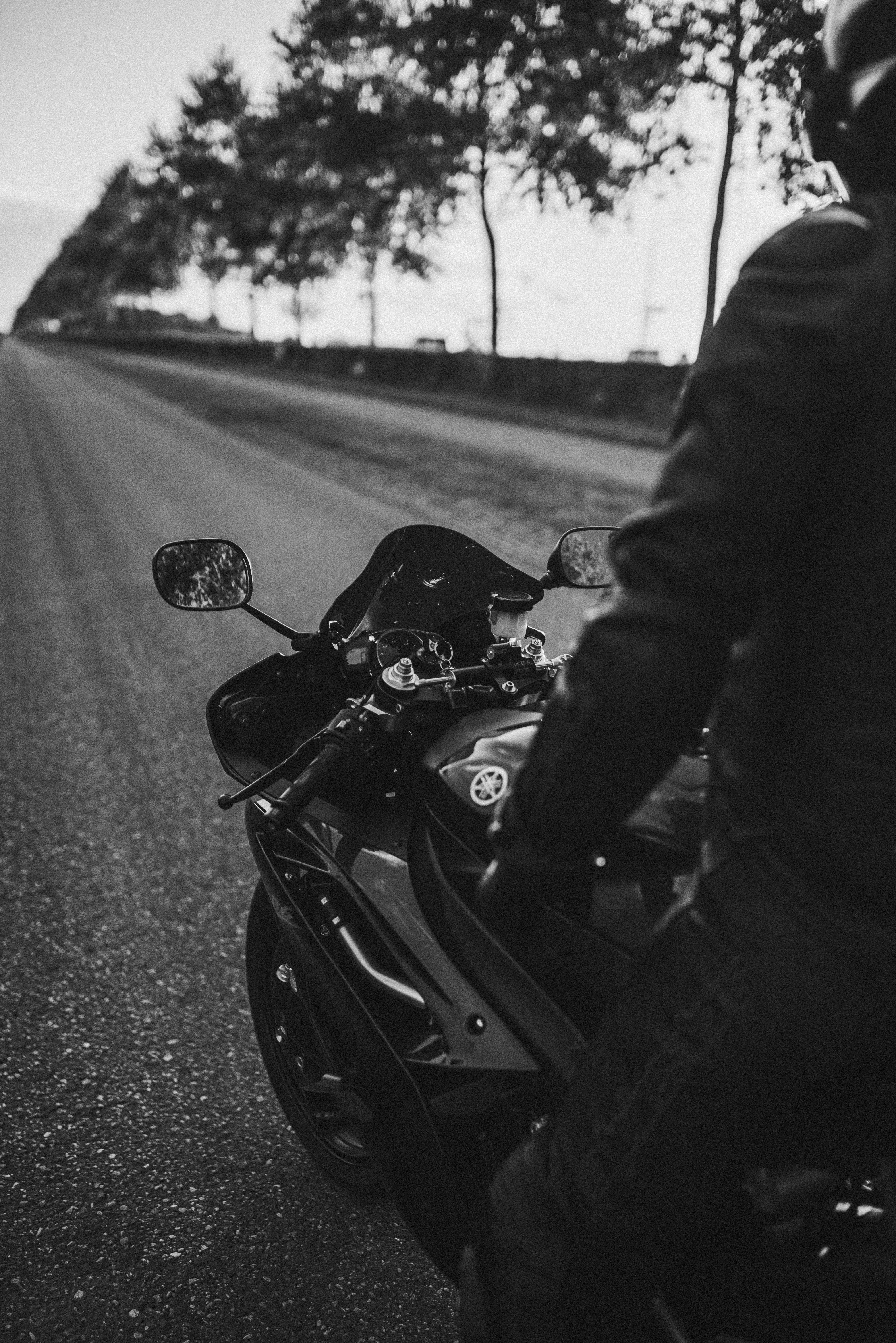 Black And White Bike Photos Wallpapers