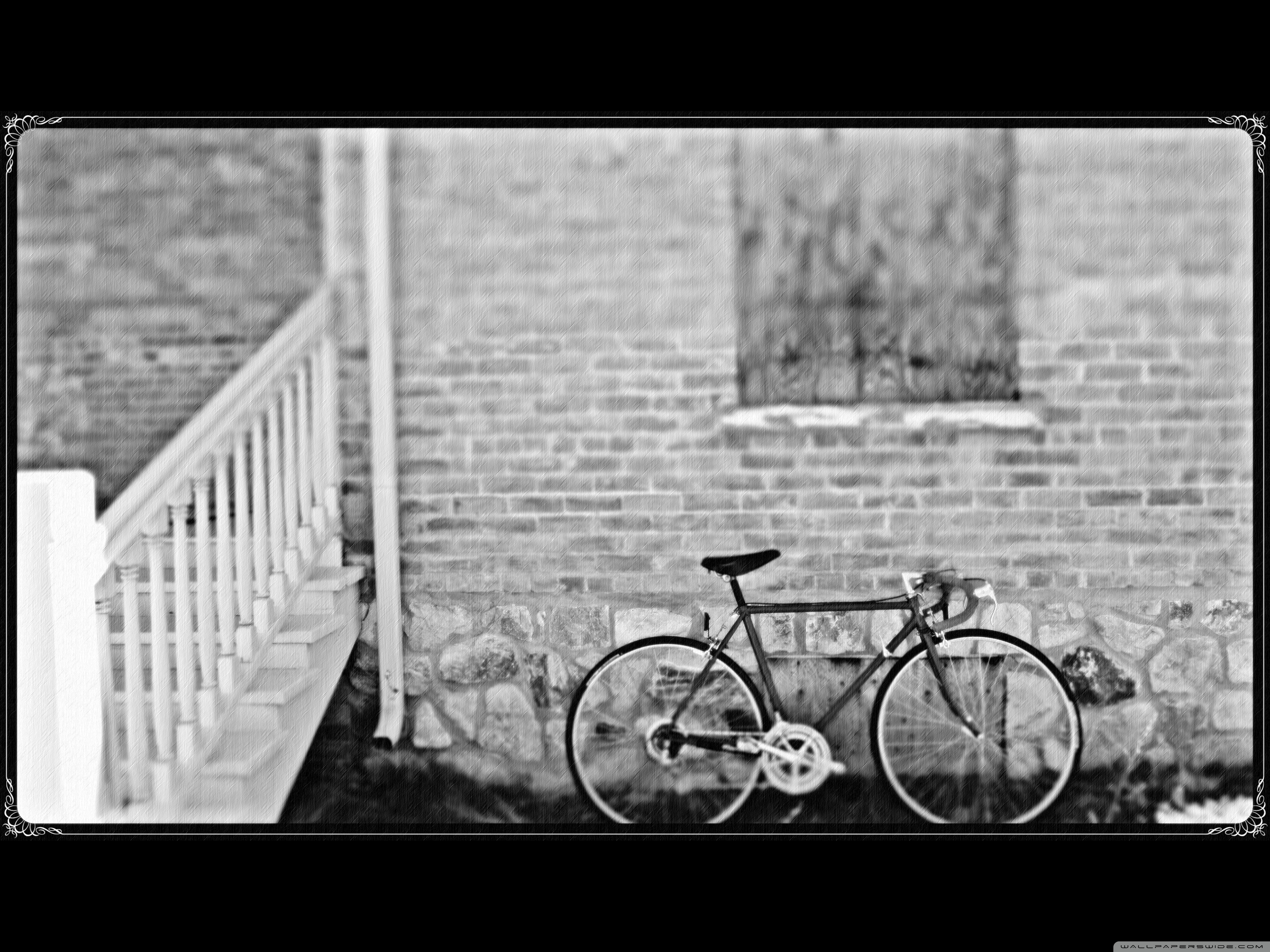 Black And White Bike Photos Wallpapers