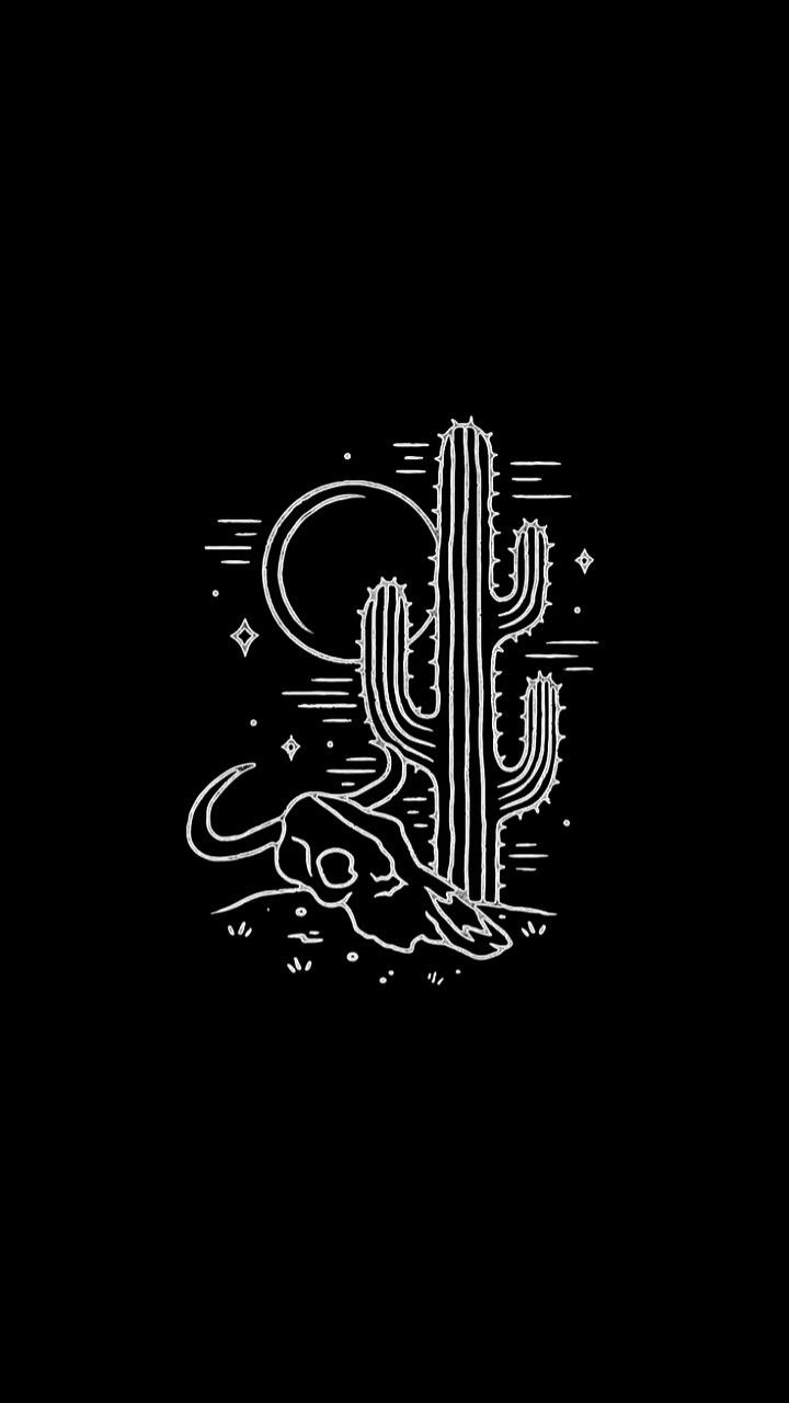 Black And White Cactus Wallpapers