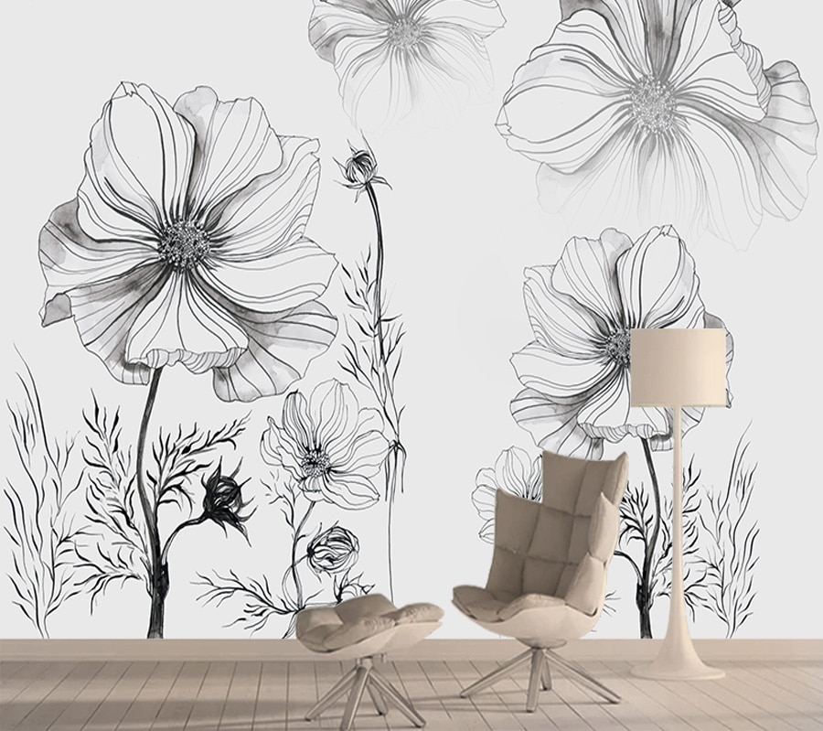 Black And White Floral Wallpapers