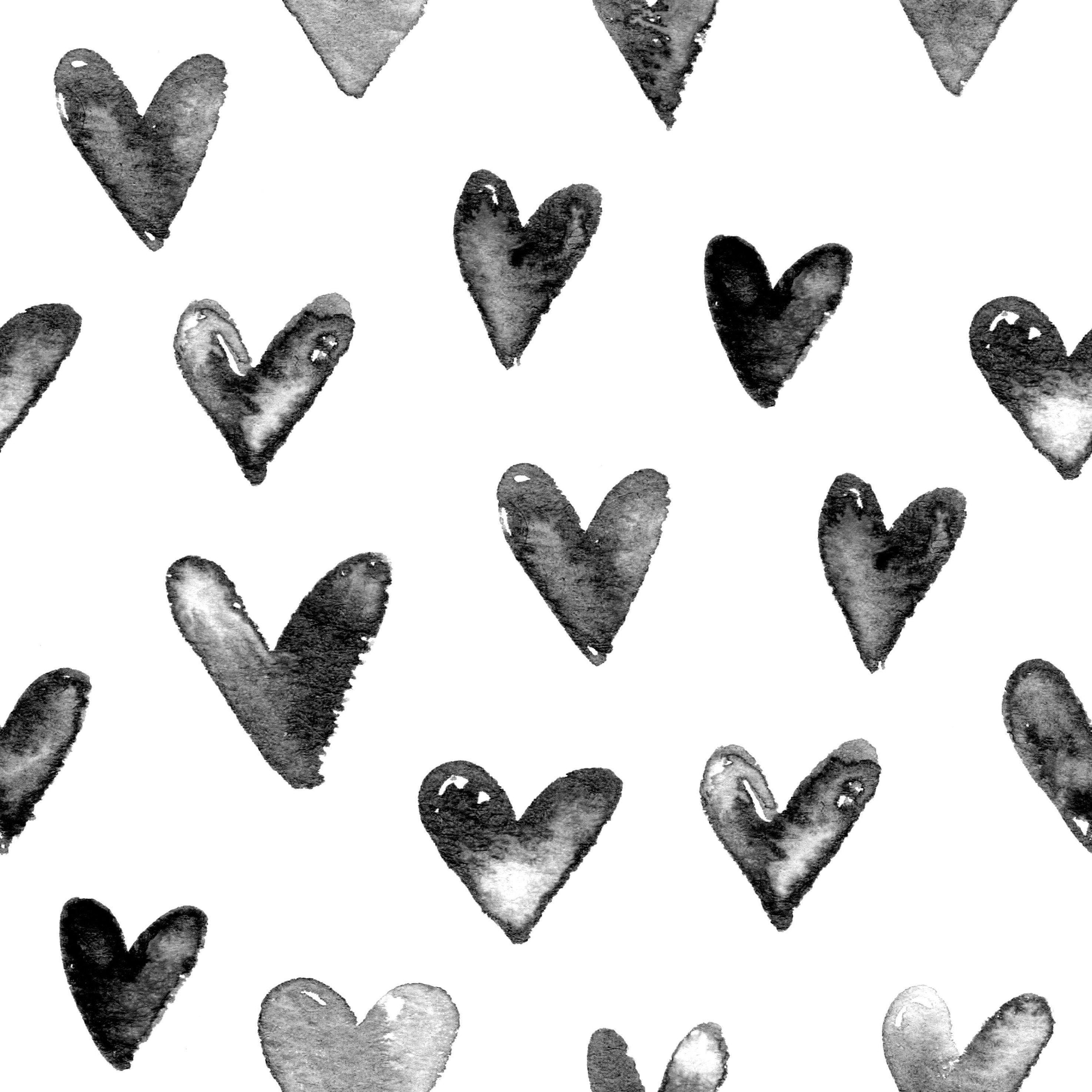 Black And White Heart Wallpapers