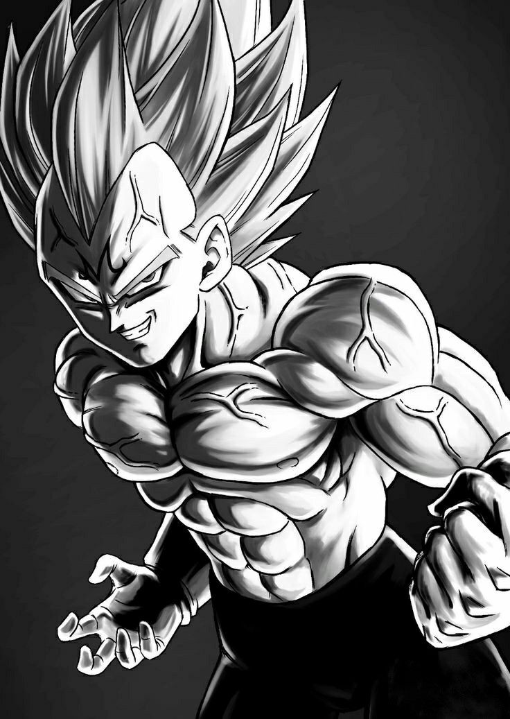 Black And White Inspirational Vegeta Wallpapers