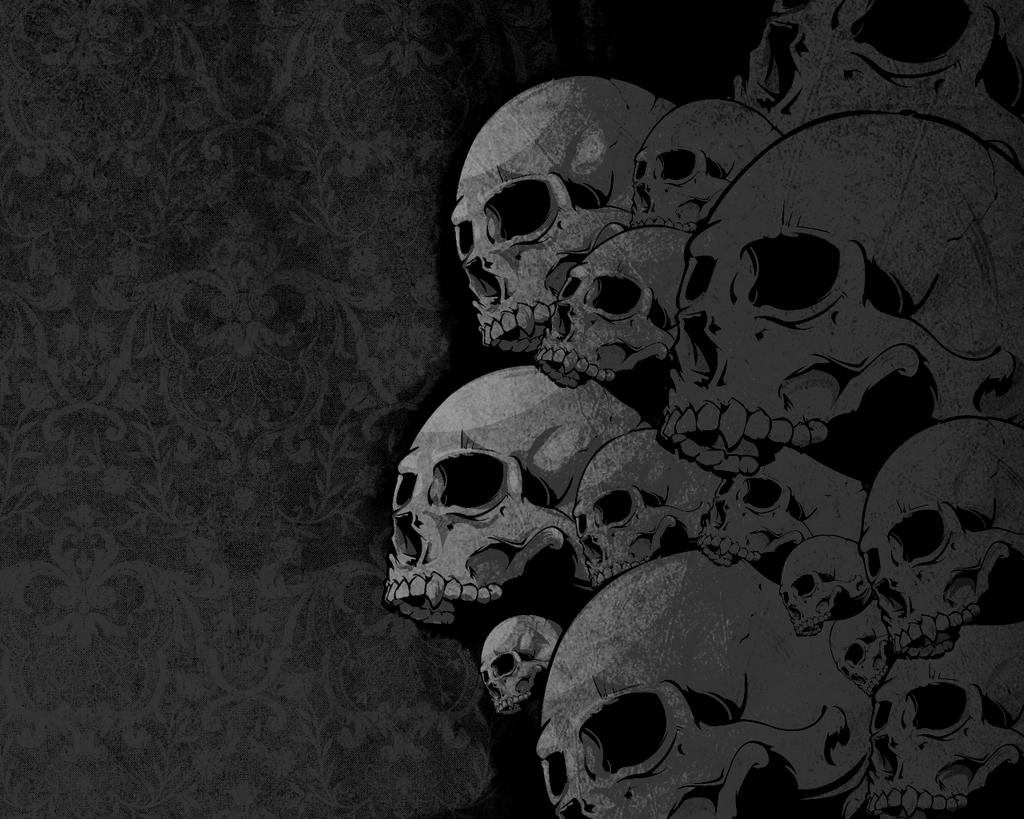 Black And White Skull Wallpapers