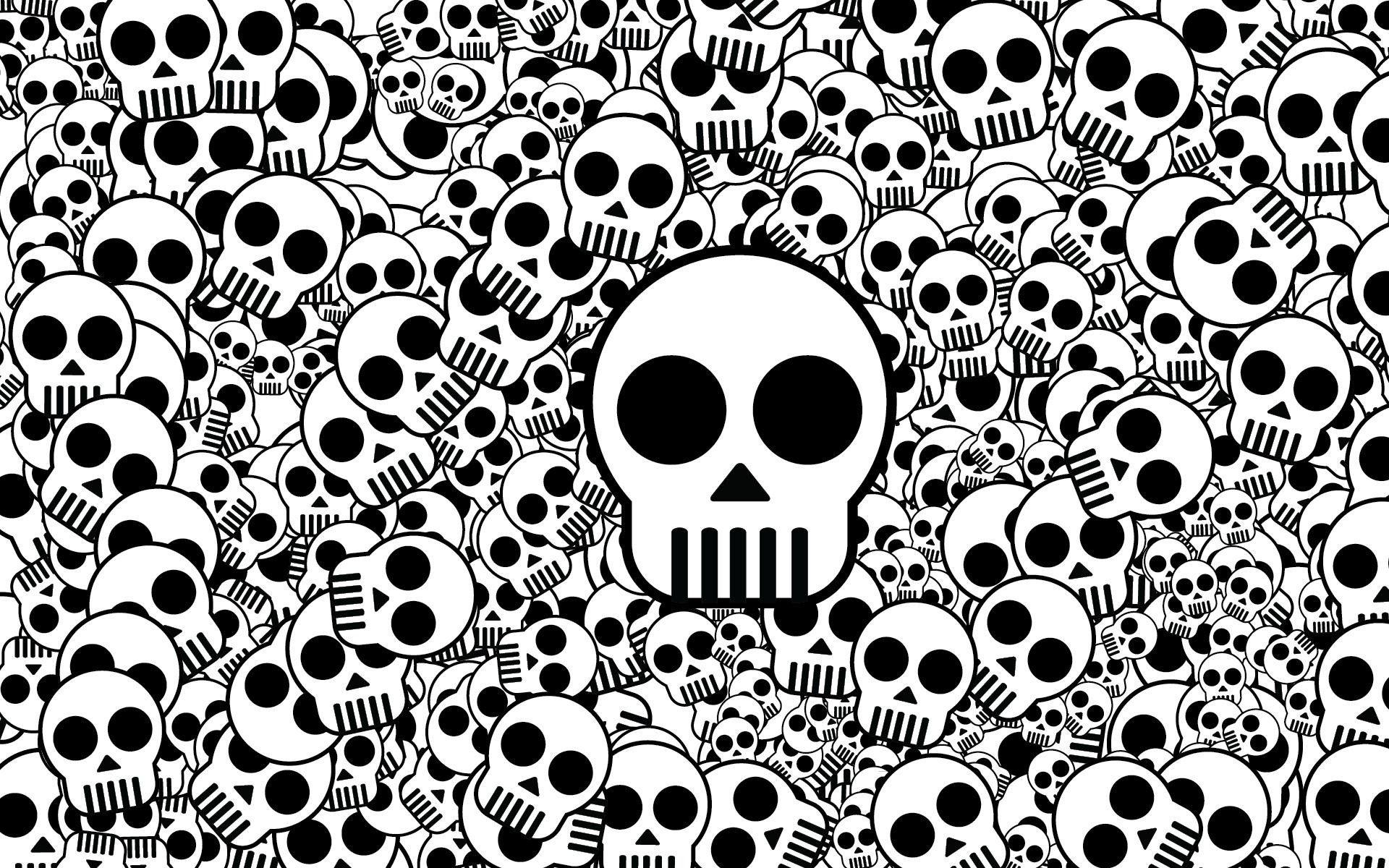 Black And White Skull Wallpapers