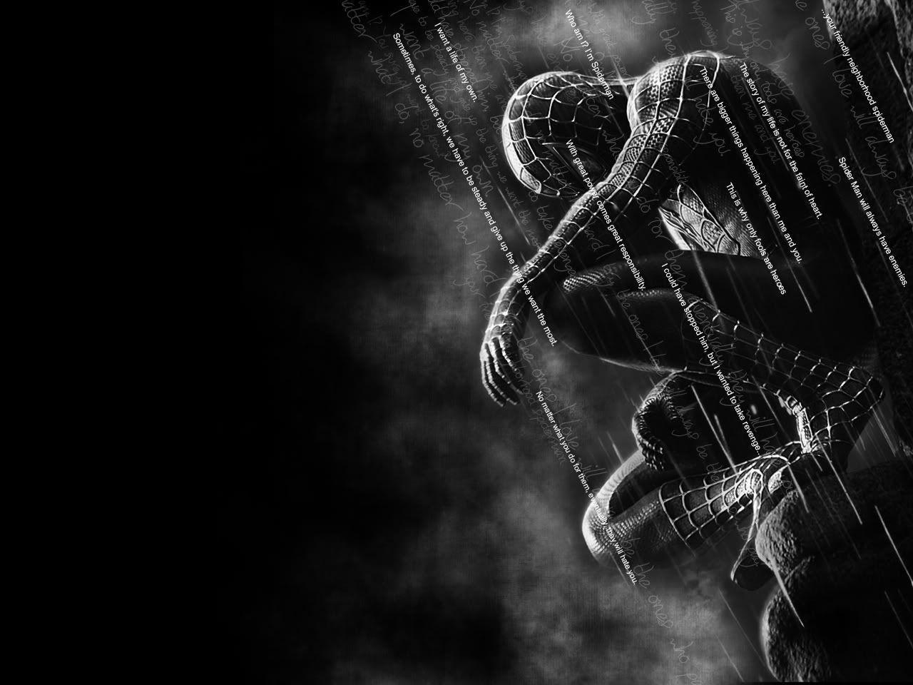 Black And White Spiderman Wallpapers