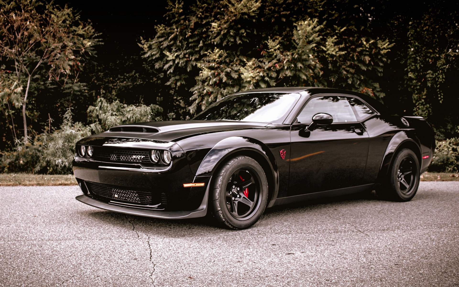 Black Dodge Challenger Wallpapers