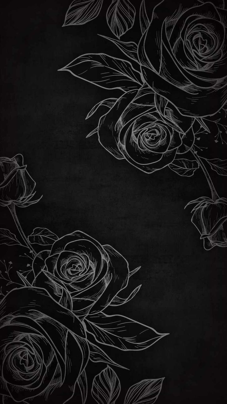 Black Flowers Aesthetic Wallpapers