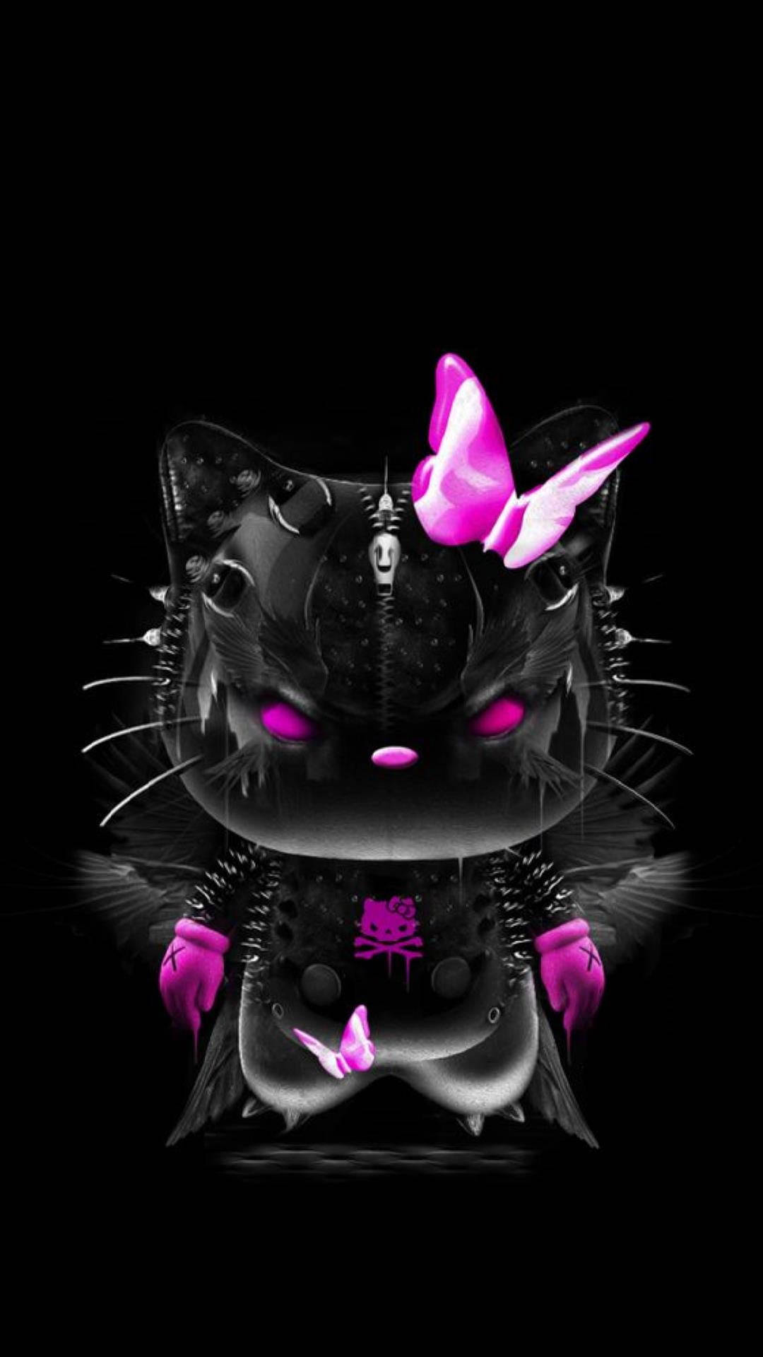 Black Hello Kitty Wallpapers