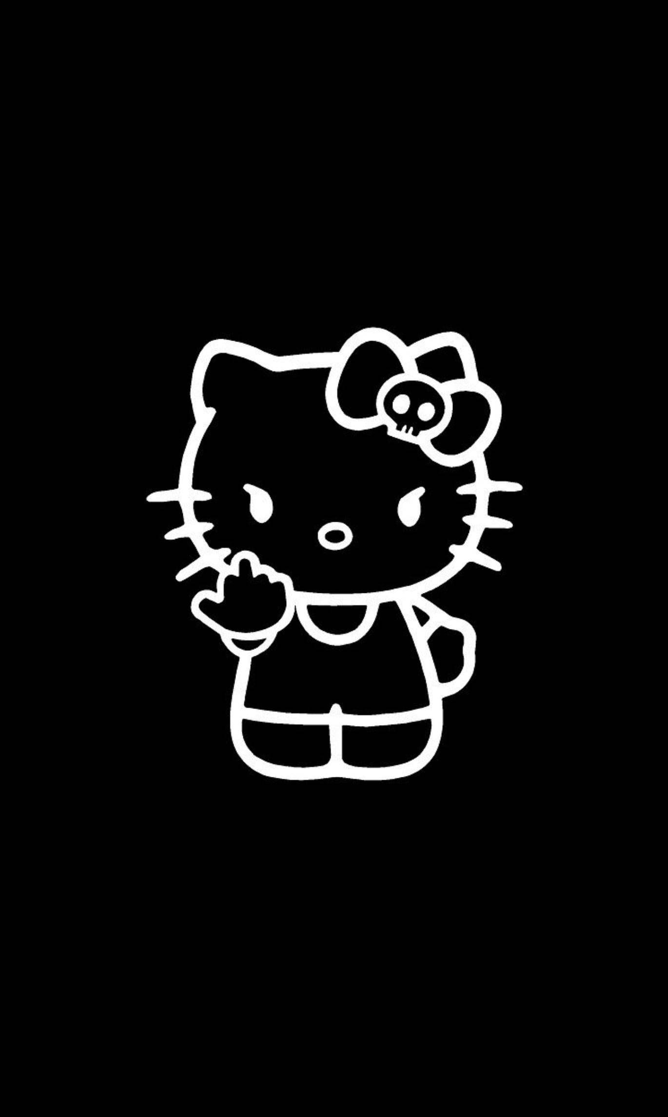 Black Hello Kitty Wallpapers