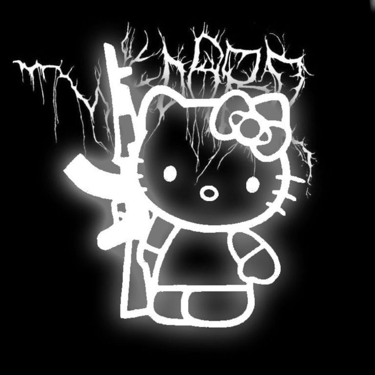 Black Hello Kitty Wallpapers