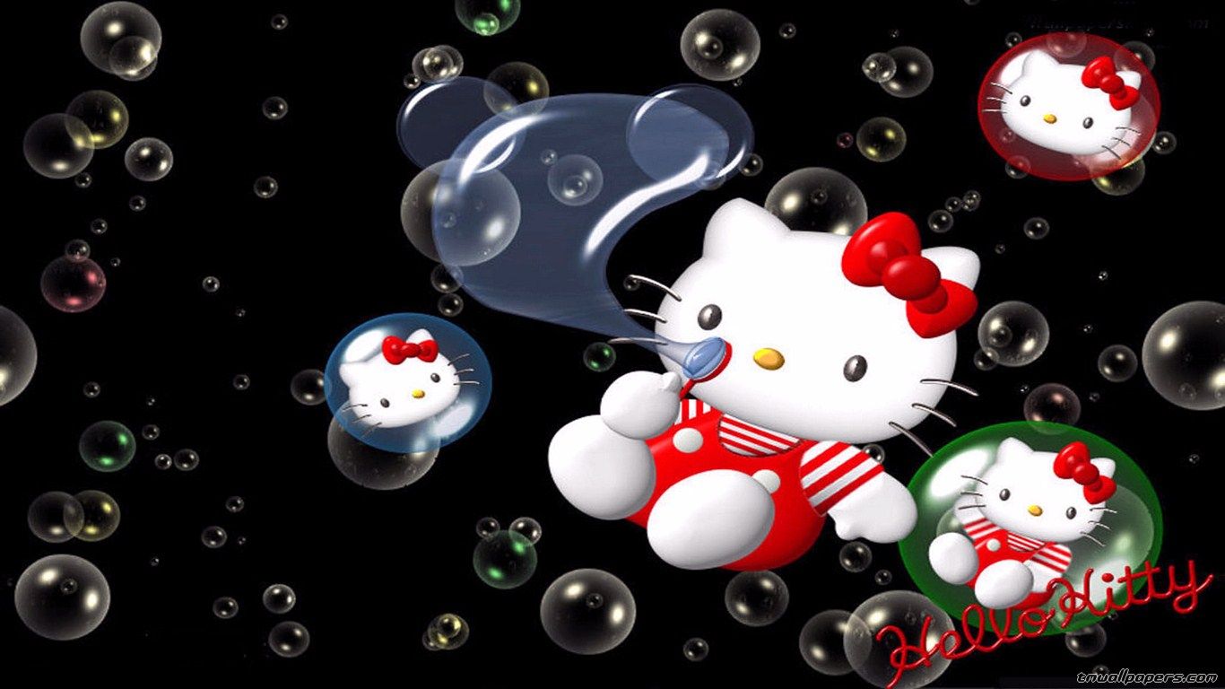 Black Hello Kitty Wallpapers