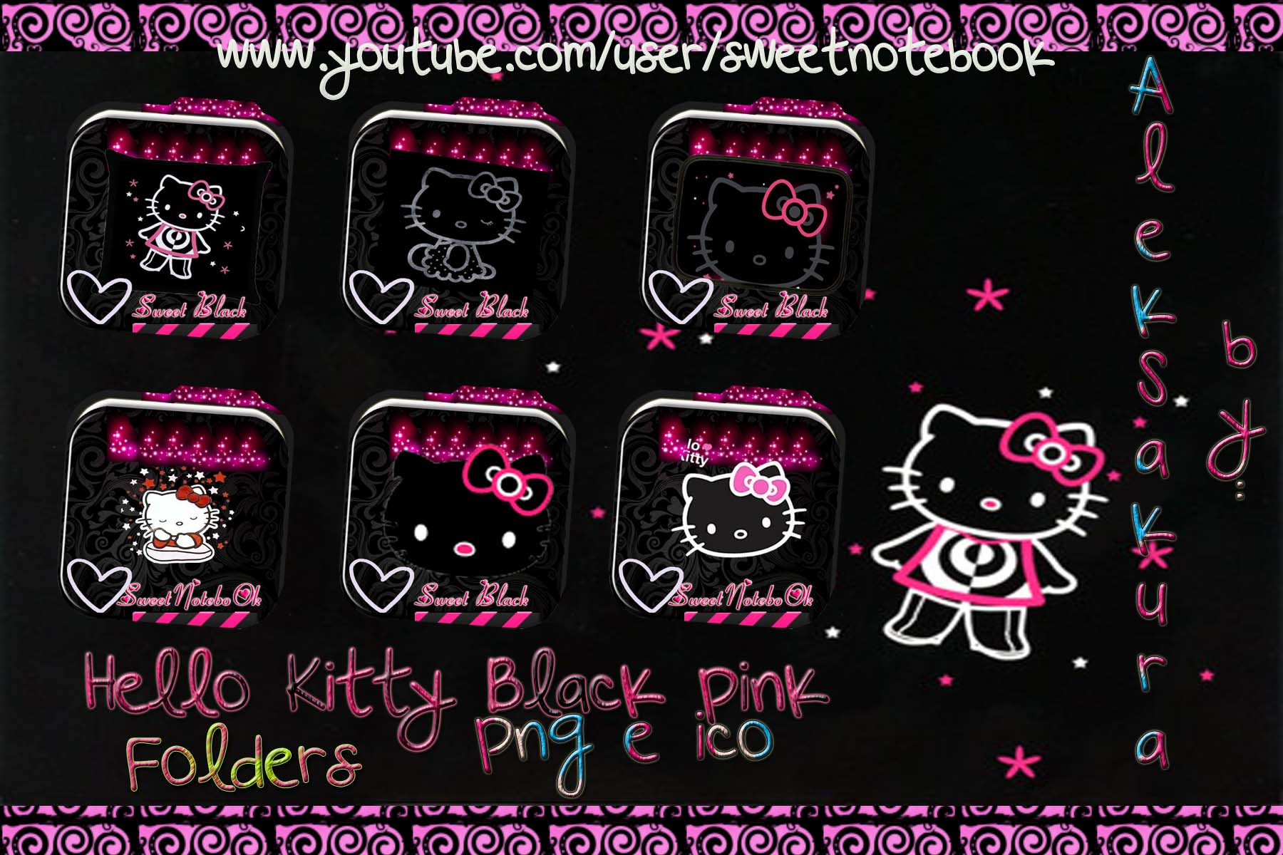 Black Hello Kitty Wallpapers