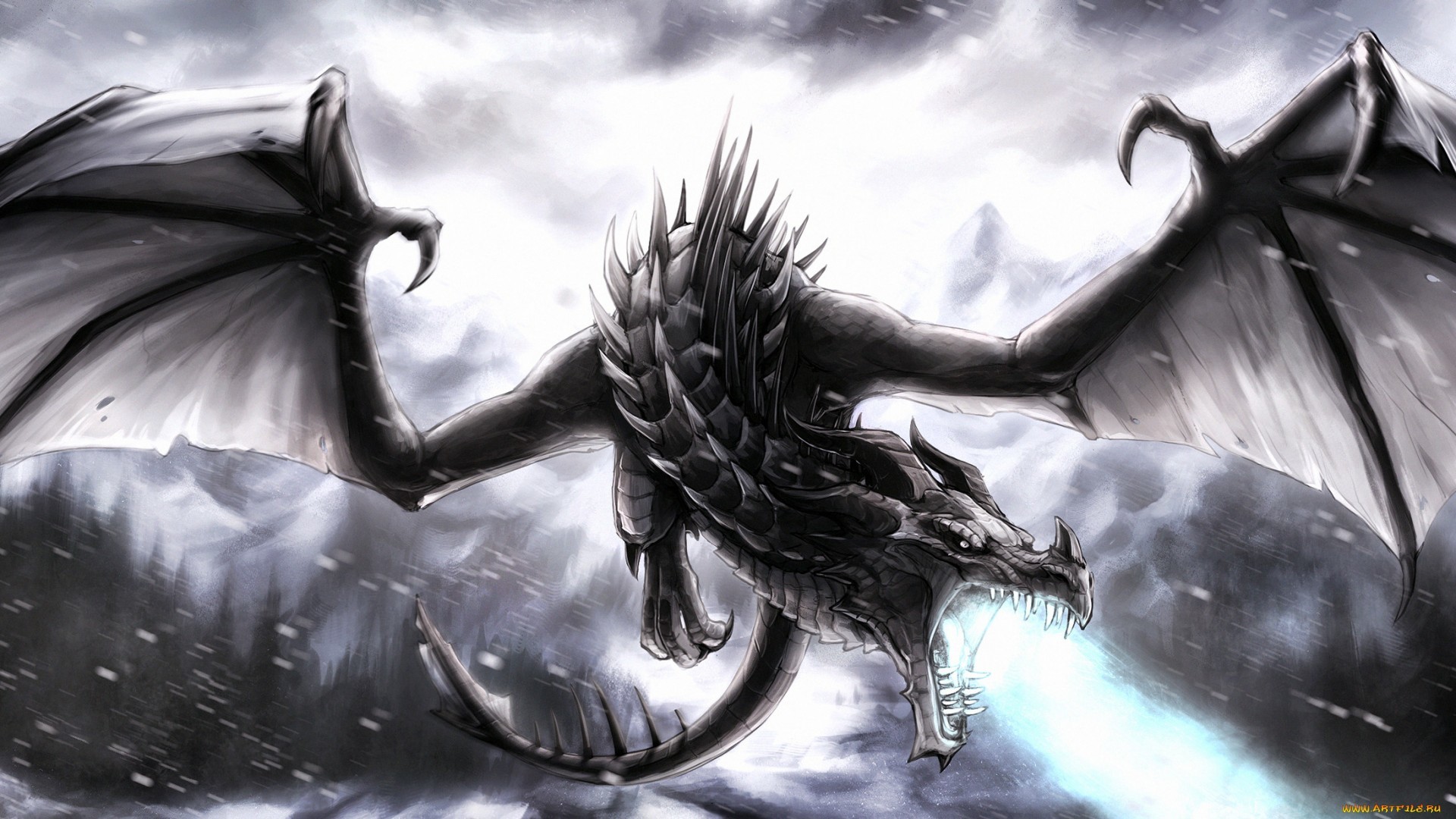 Black Lightning Dragon Wallpapers