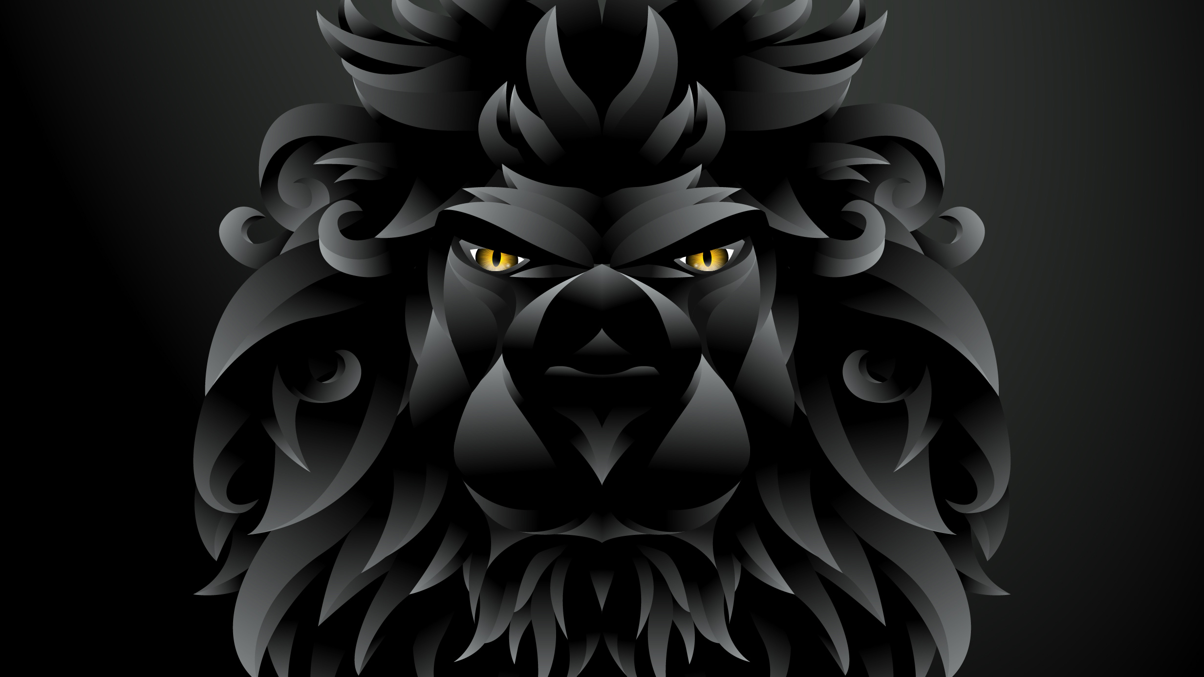 Black Lion Portrait Wallpapers