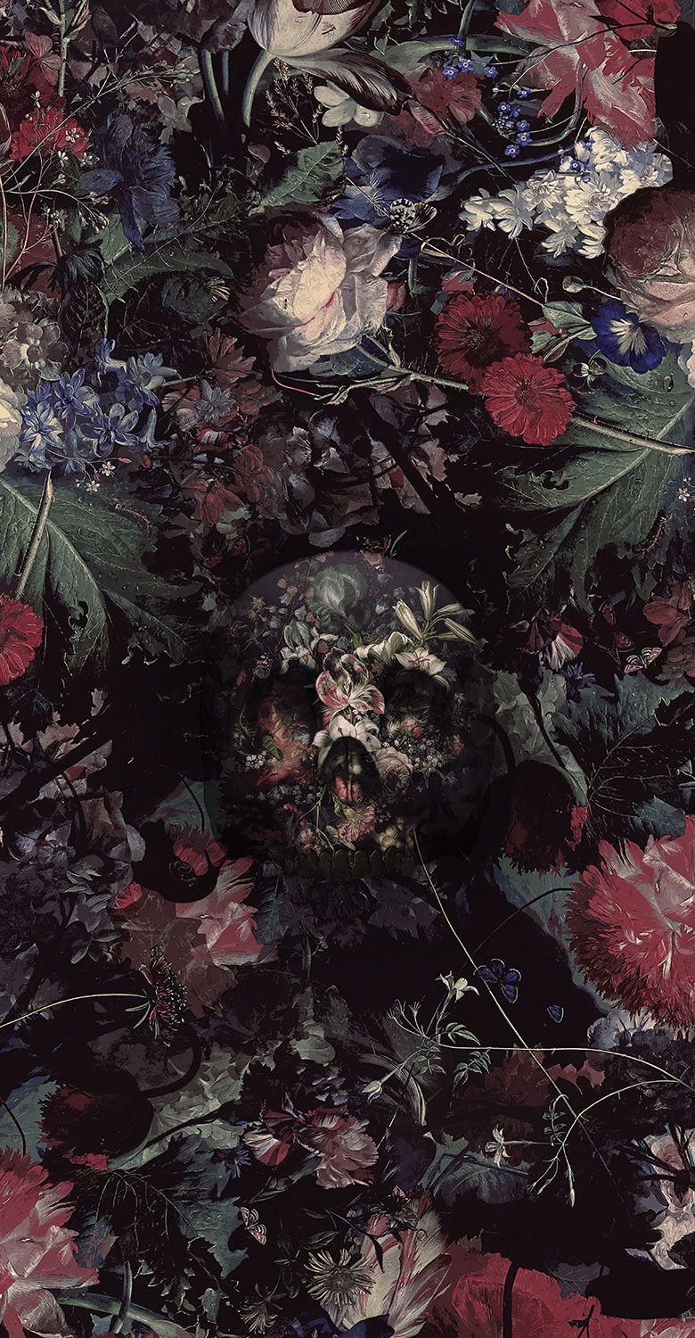 Black Skulls And Roses Wallpapers