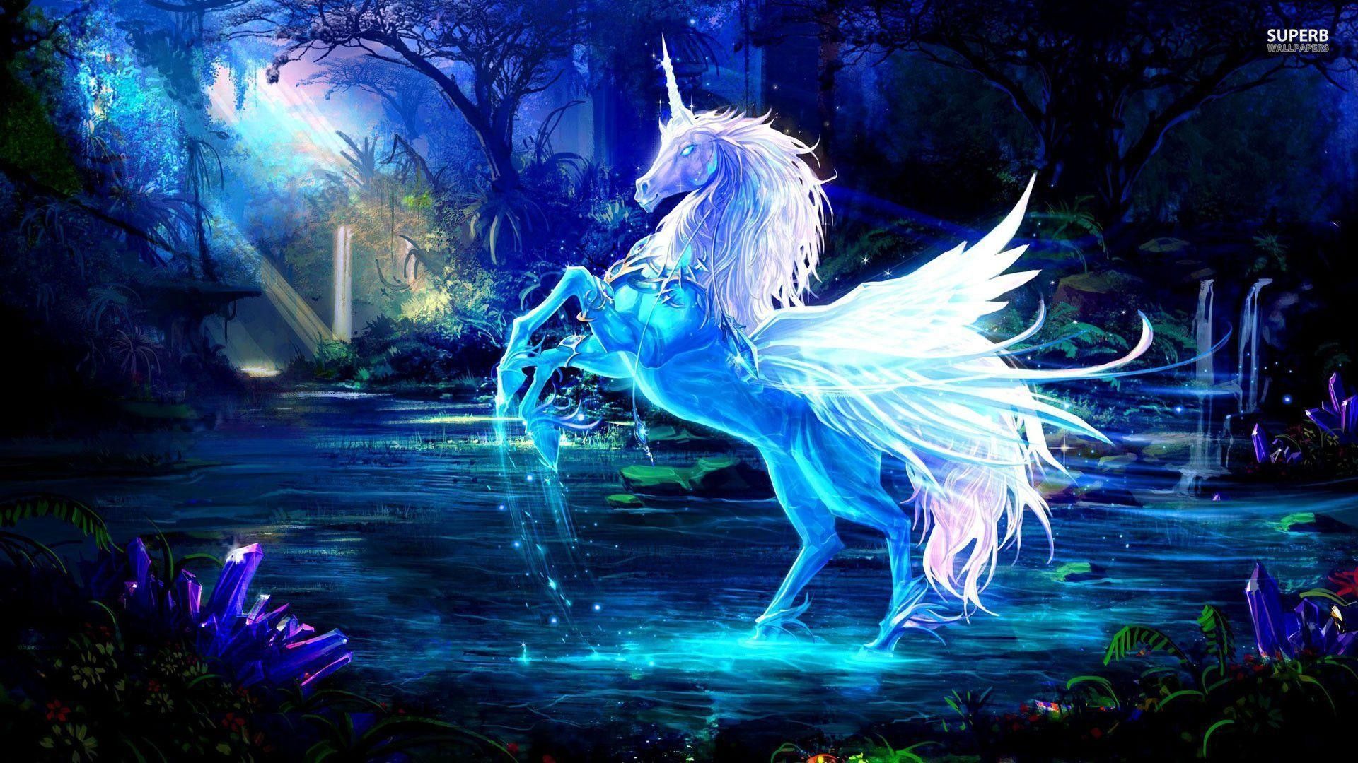 Black Unicorns With Wings Wallpapers