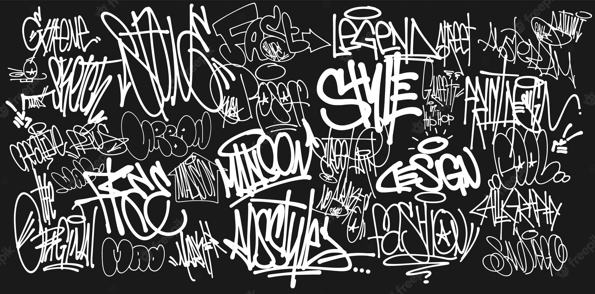 Black White Graffiti Wallpapers