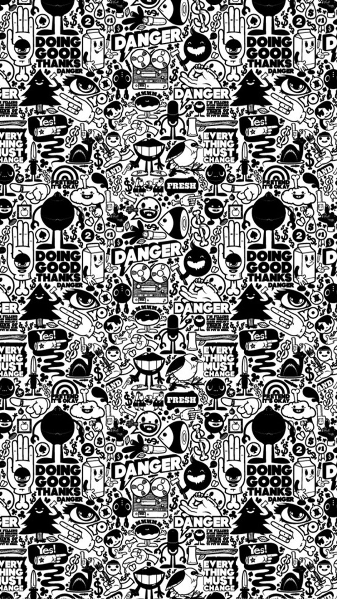 Black White Graffiti Wallpapers