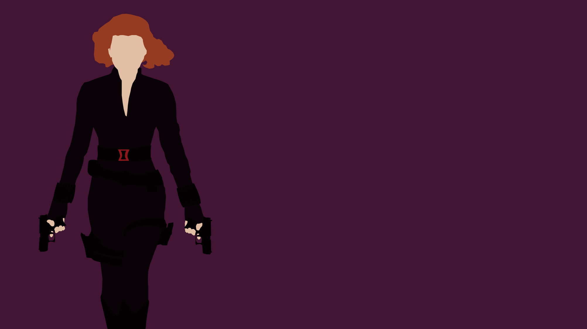 Black Widow Minimalist Wallpapers