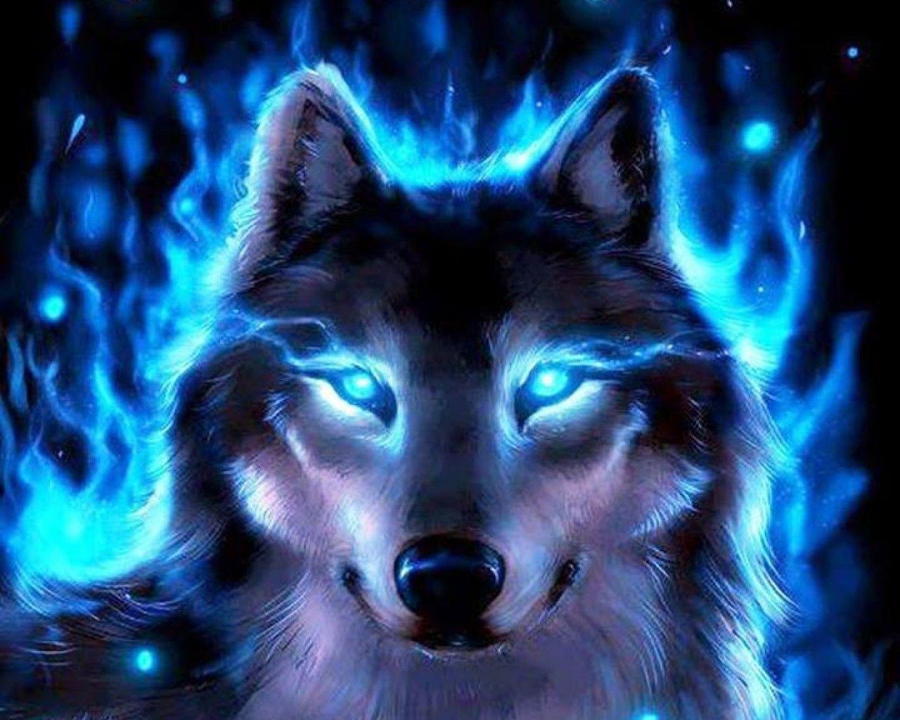 Black Wolves With Blue Eyes Wallpapers