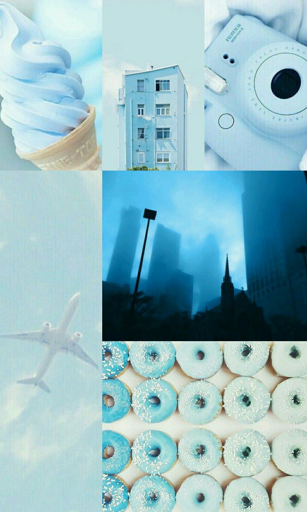 Blue Aesthetic Collage Wallpapers