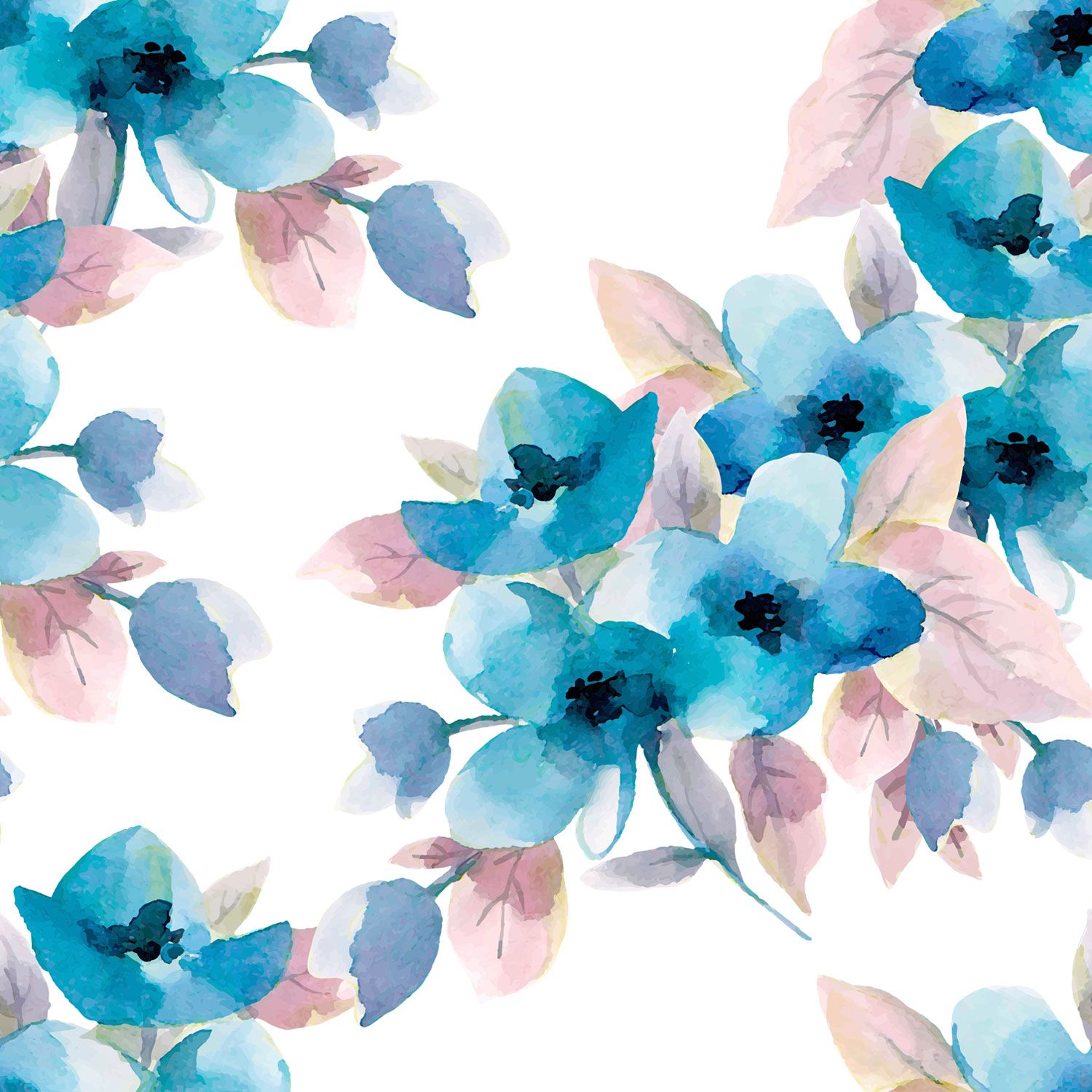 Blue Aesthetic Flowers Wallpapers