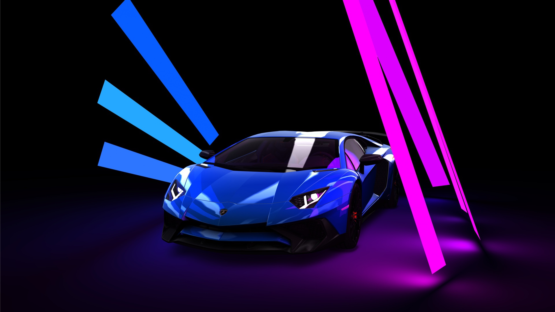 Blue And Black Lambo Wallpapers