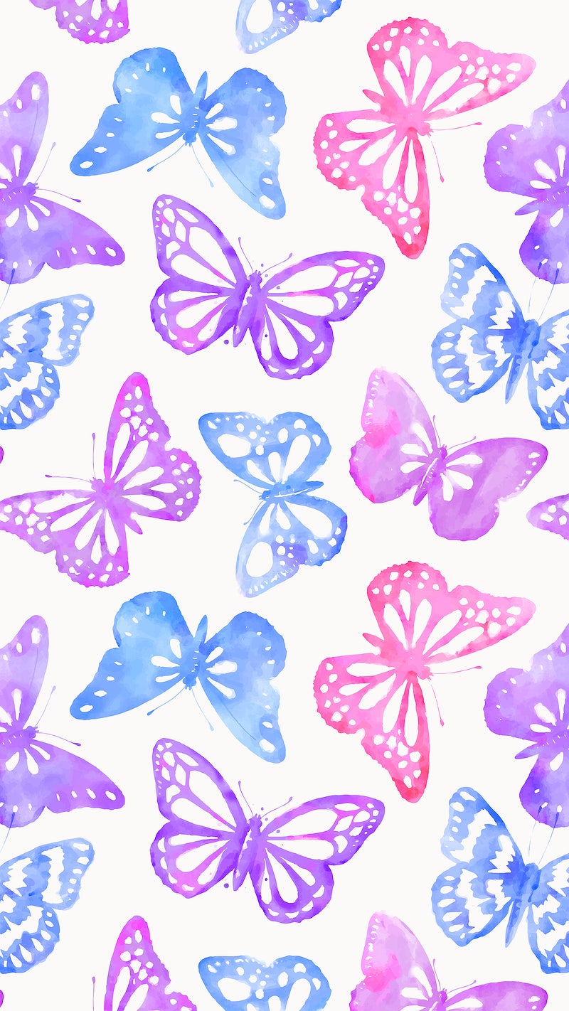 Blue And Pink Butterfly Wallpapers