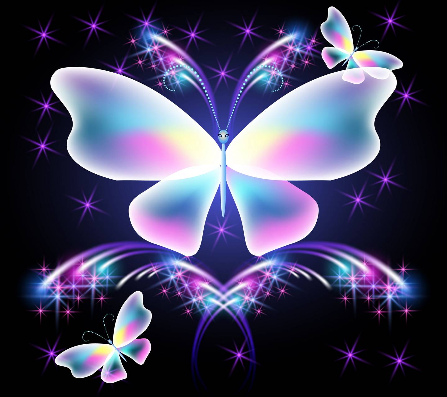 Blue And Pink Butterfly Wallpapers