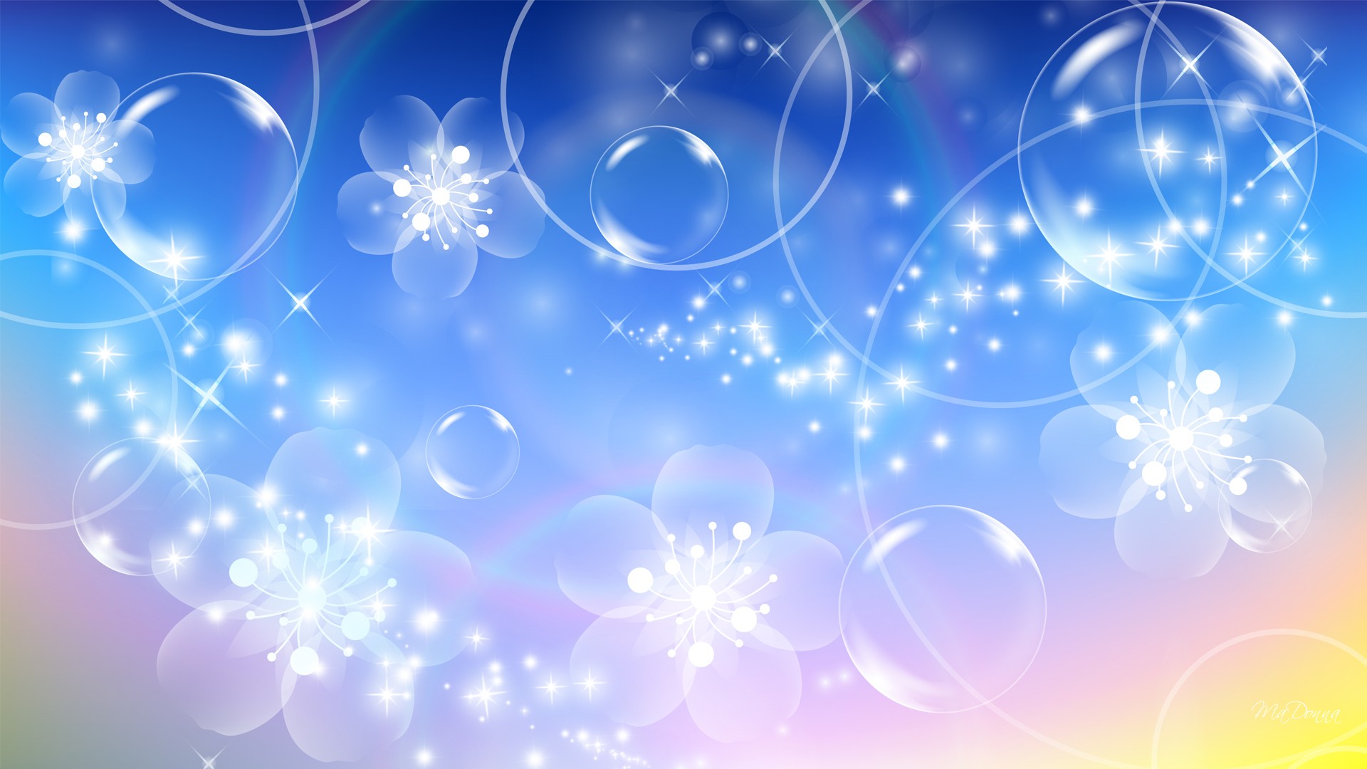 Blue Bubbles Wallpapers