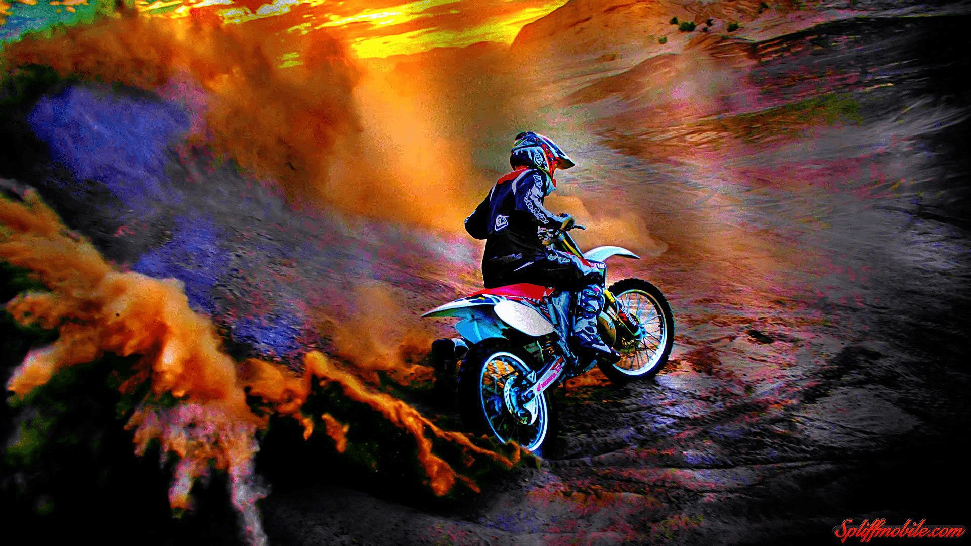 Blue Dirt Bike Wallpapers