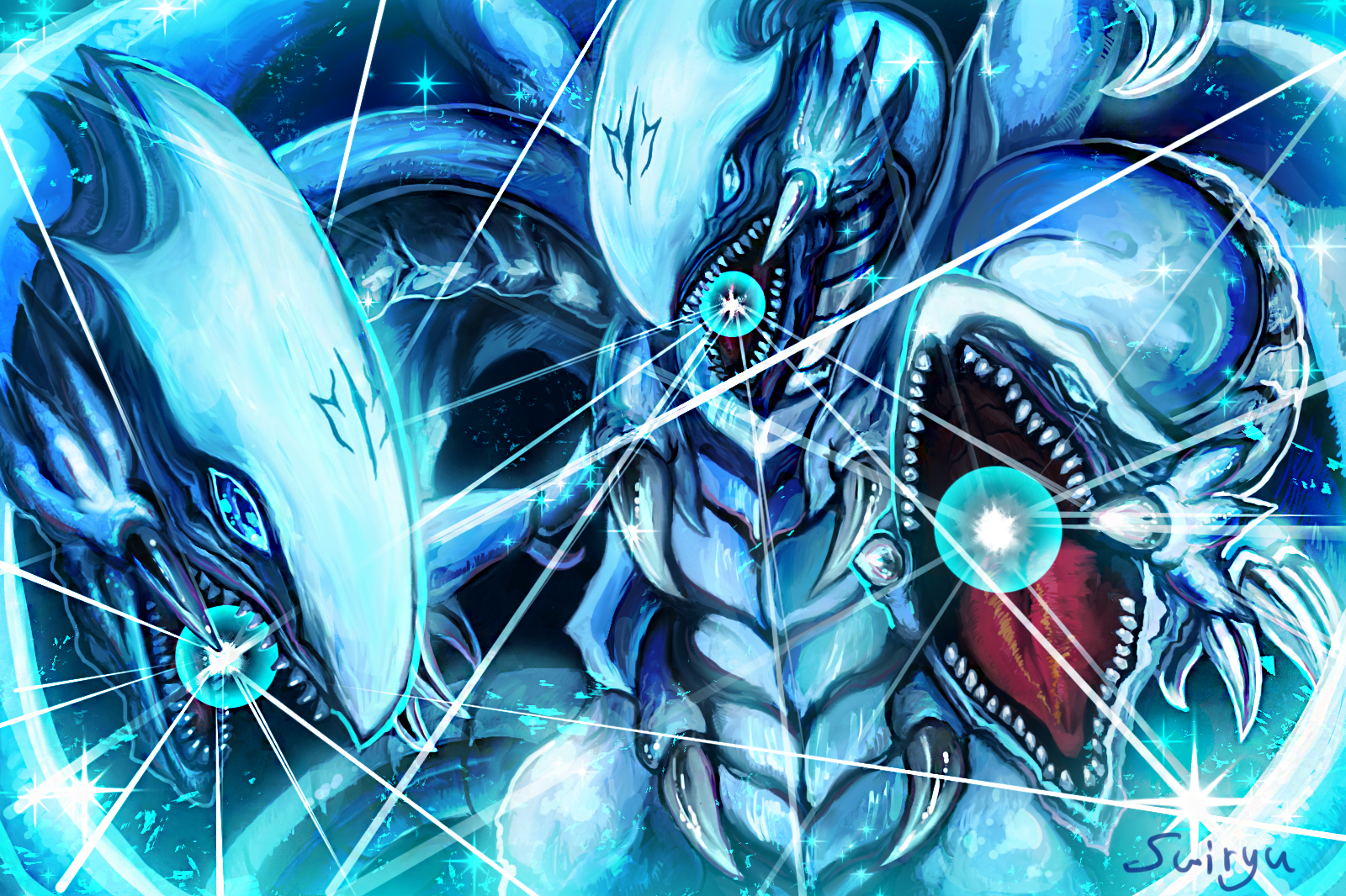 Blue Eyes White Dragon Wallpapers