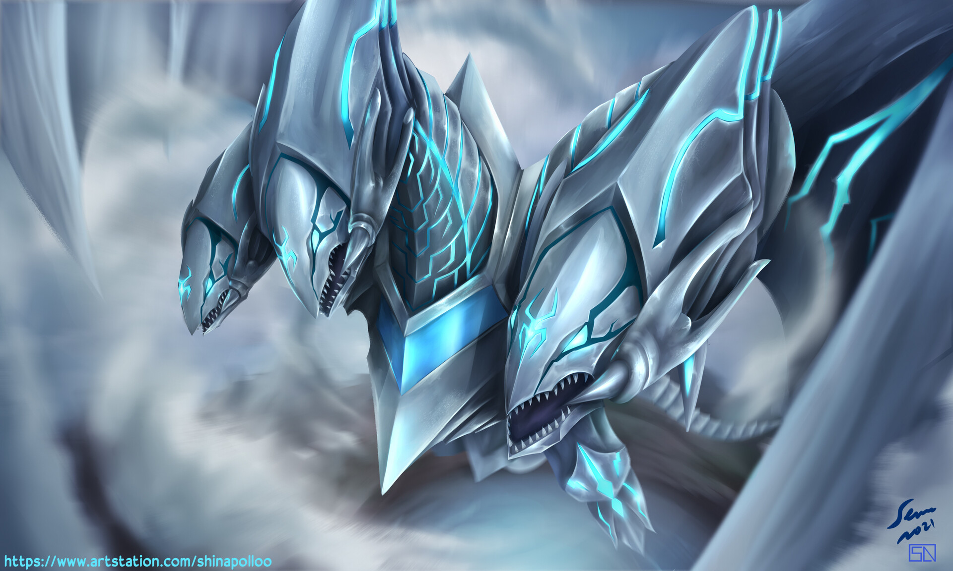 Blue Eyes White Dragon Wallpapers