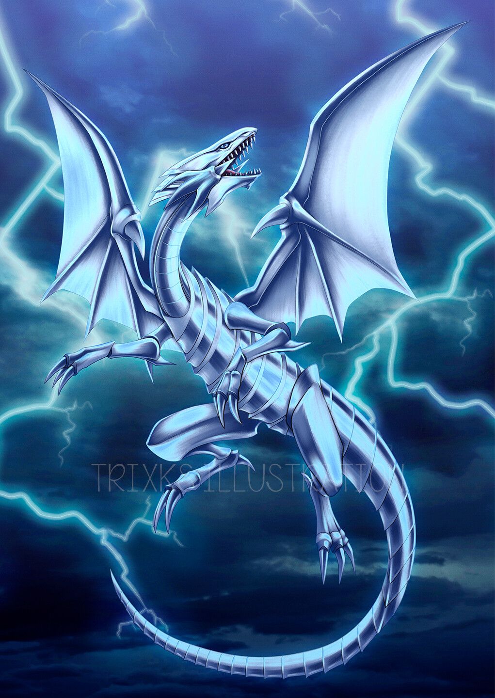 Blue Eyes White Dragon Wallpapers