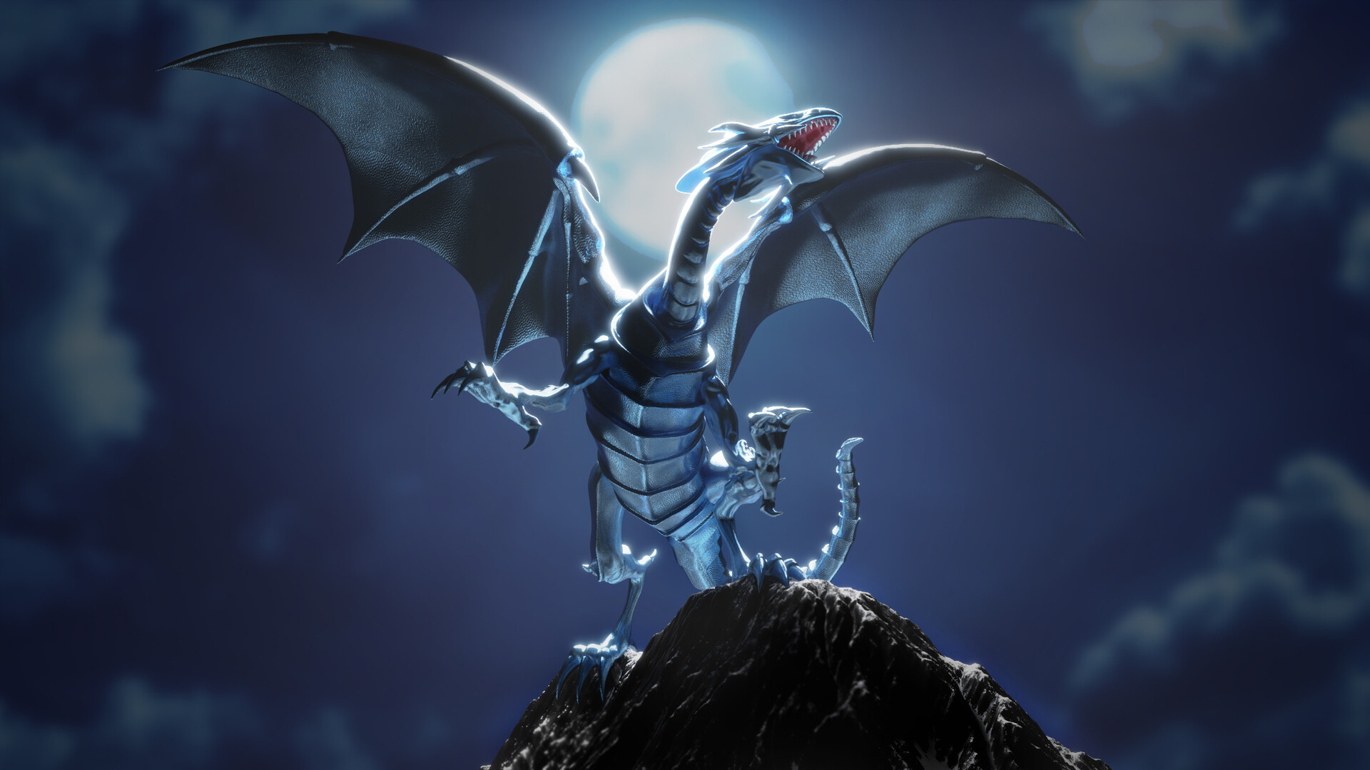 Blue Eyes White Dragon Wallpapers