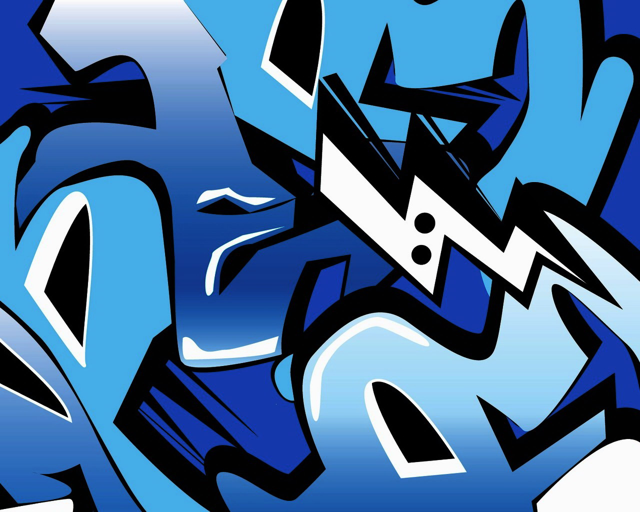 Blue Graffiti Wallpapers