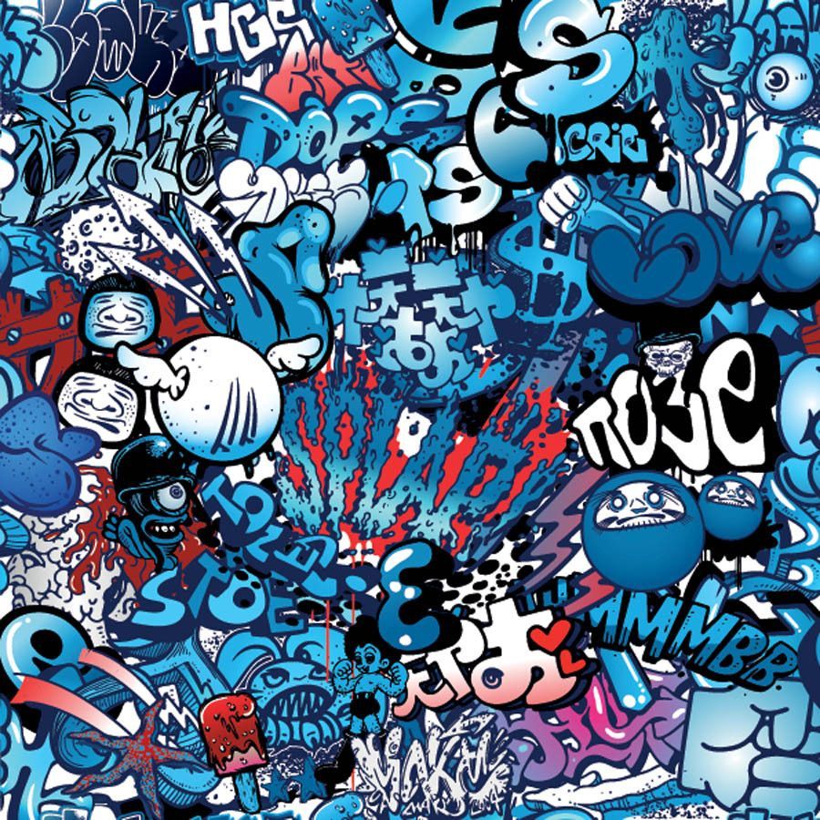 Blue Graffiti Wallpapers