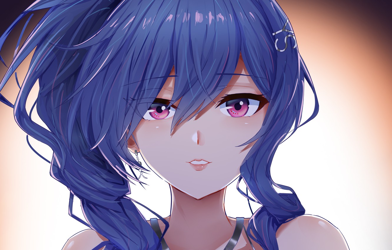 Blue Hair Anime Girl Wallpapers