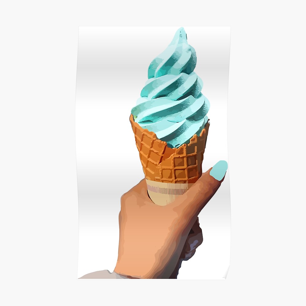 Blue Ice Cream Aesthetic Wallpapers