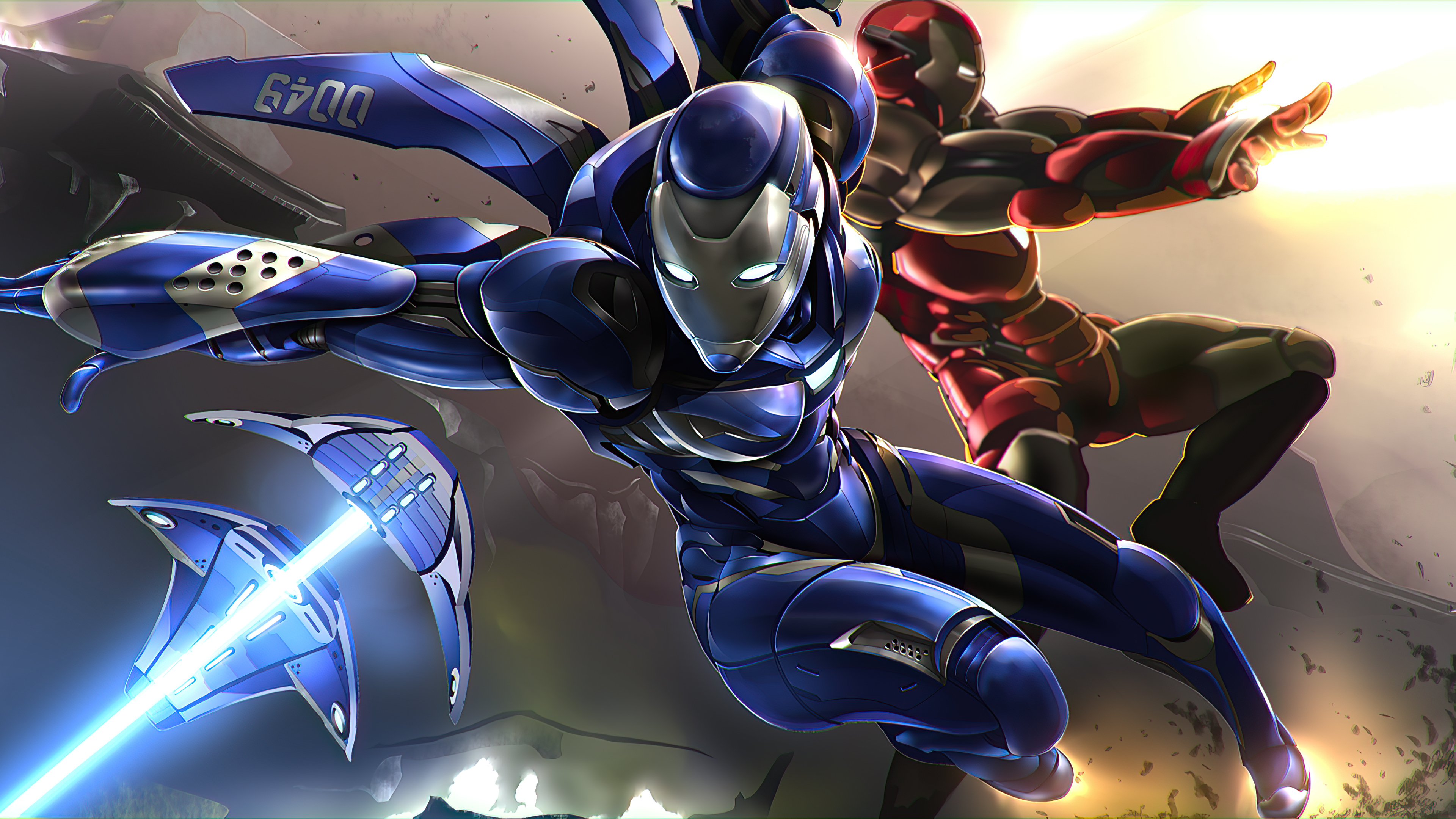 Blue Iron Man Wallpapers