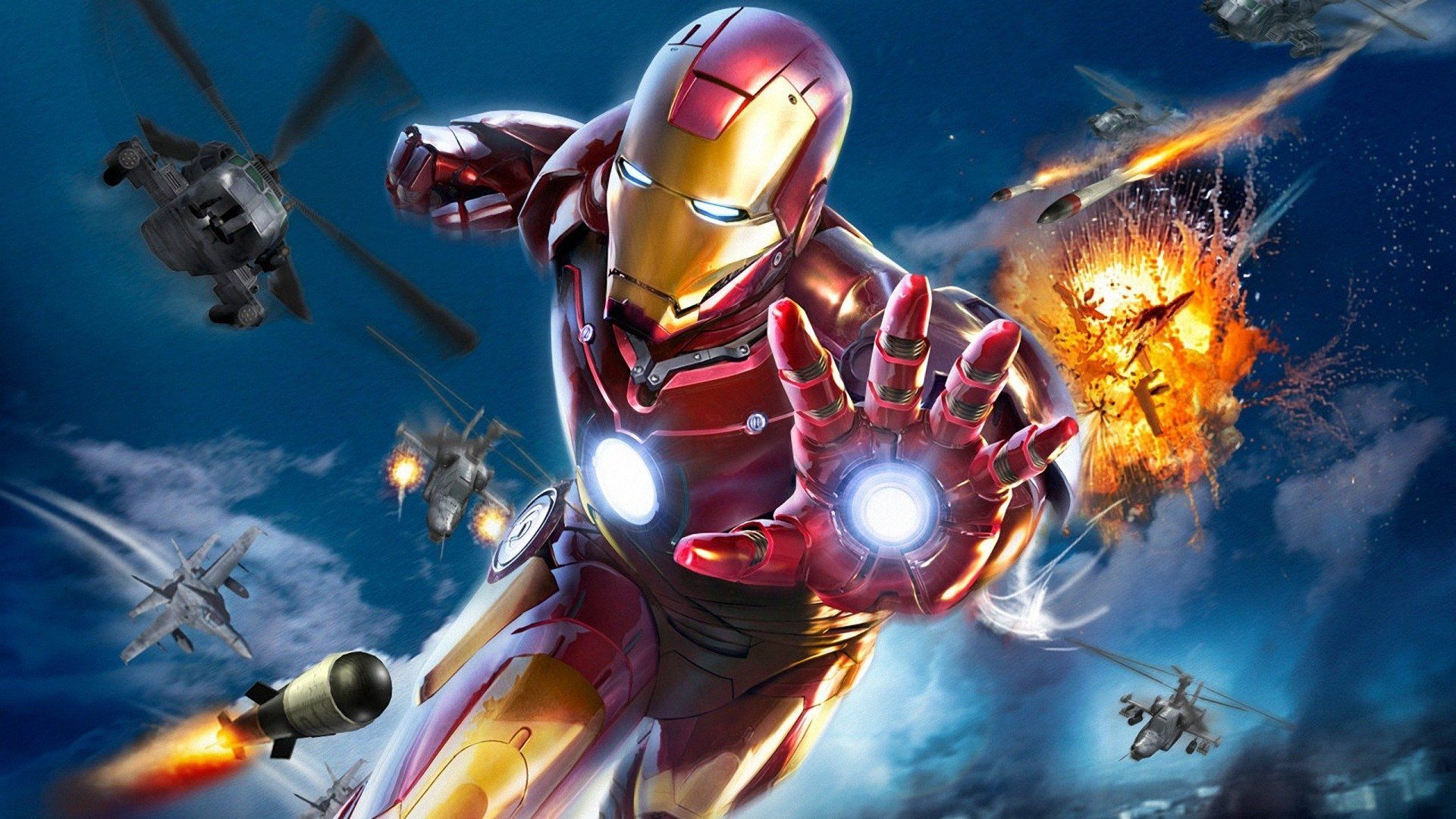 Blue Iron Man Wallpapers