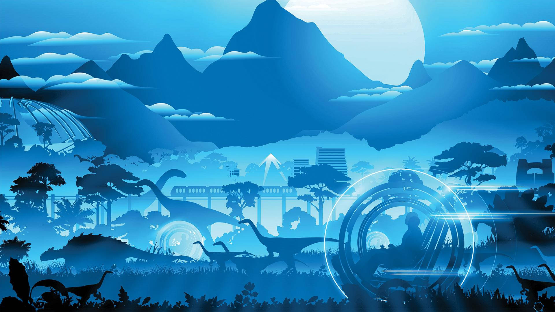 Blue Jurassic World Wallpapers