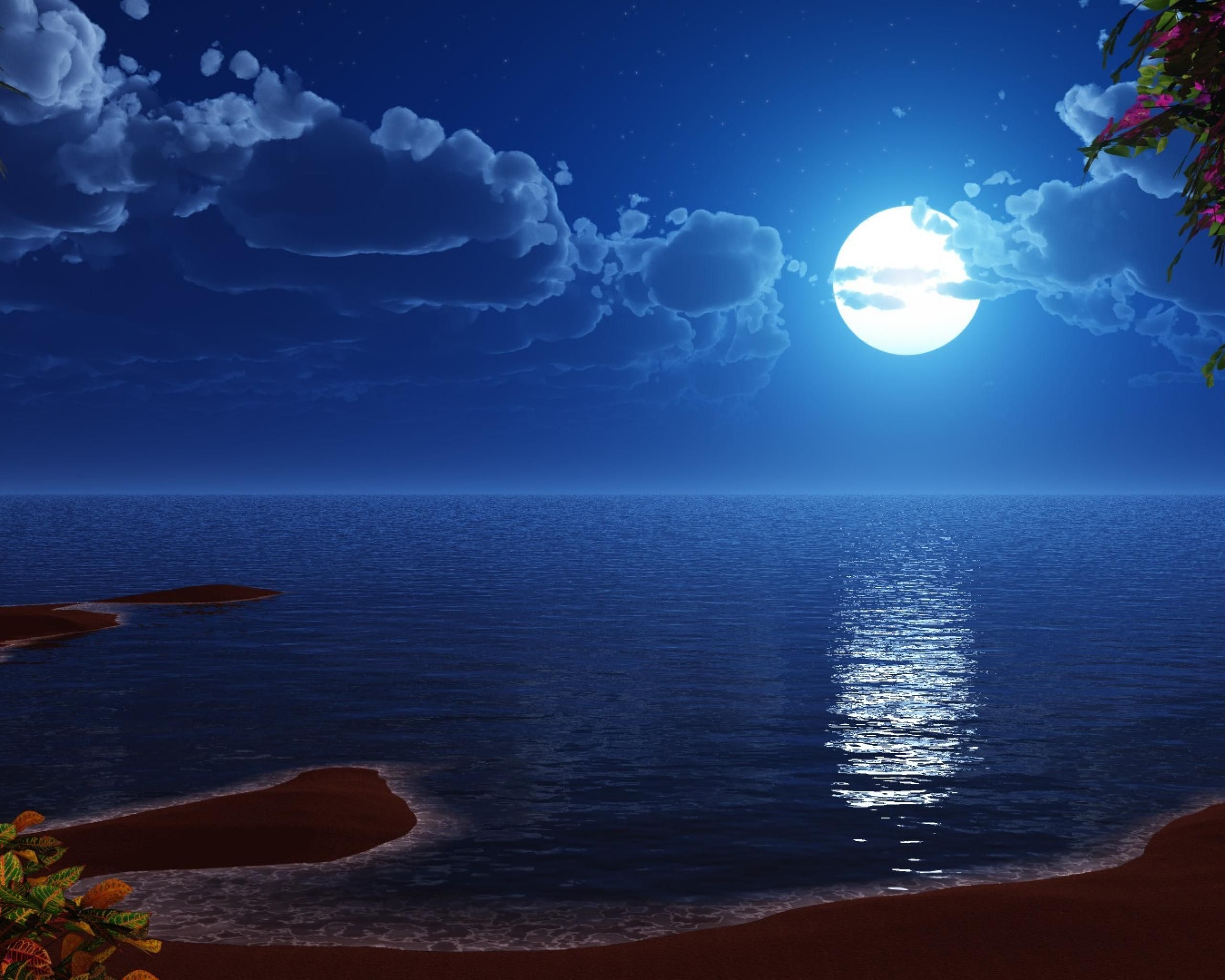 Blue Moon Landscapes Wallpapers